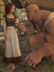 A village girl has a secret romance with a forest giant