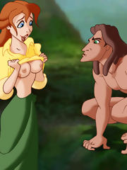 Tarzan gives Jane some really good cock service