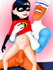 Horny Incredibles banging with perverted villains