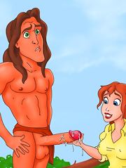 Tarzan fucks his bitchie raw